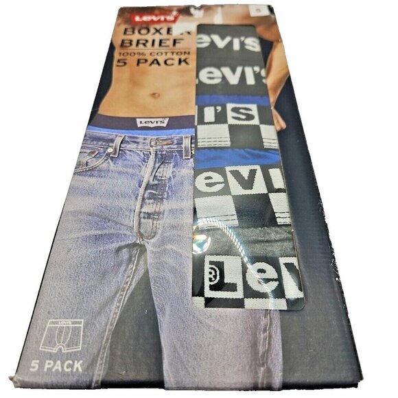Levi's Men's Size S Boxer Brief Premium Soft Cotton 5 Pack Classic New in Box - Picture 15 of 15
